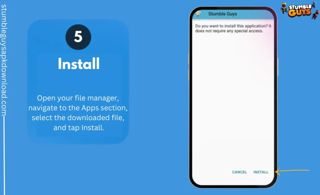 Image For Install Stumble Guys Mod Apk file