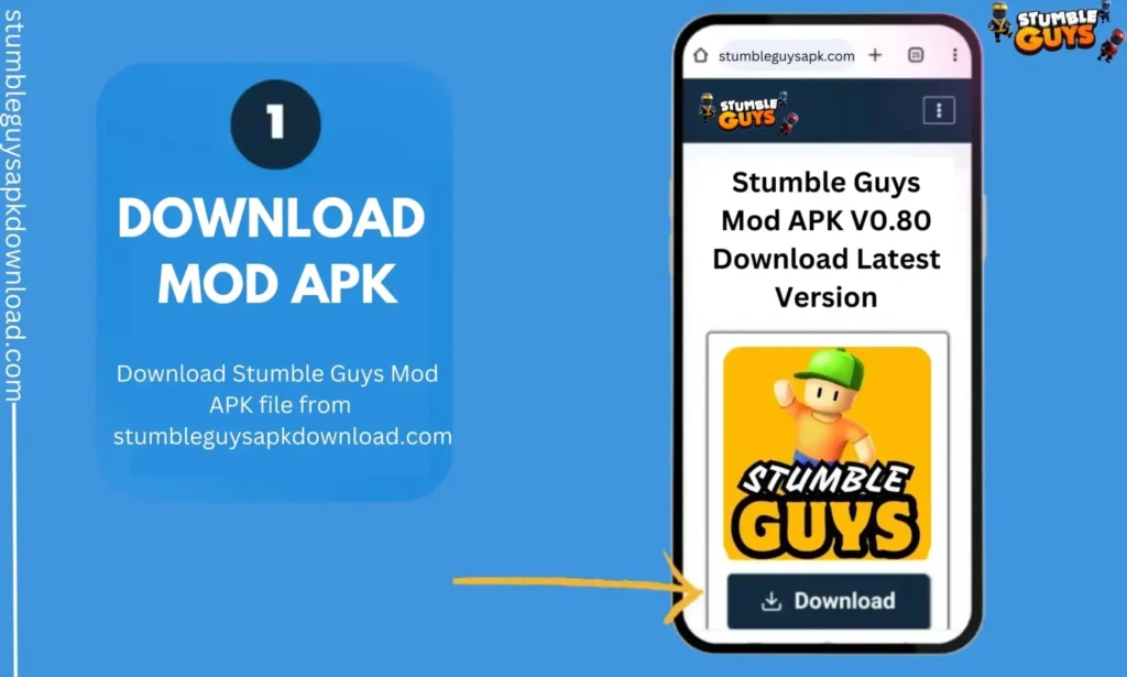 Image For How to Install Stumble Guys Mod Apk file